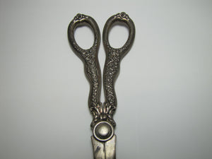 TIFFANY OLYMPIAN GRAPE SHEARS Antique Sterling Silver Ornate Ribbon Pull