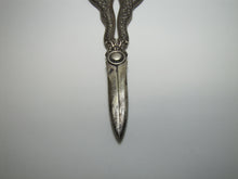 Load image into Gallery viewer, TIFFANY OLYMPIAN GRAPE SHEARS Antique Sterling Silver Ornate Ribbon Pull
