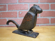 Load image into Gallery viewer, PARROT Antique Cast Iron Decorative Arts Figural Bird Nut Cracker Display Art
