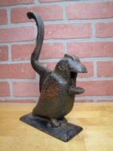 Load image into Gallery viewer, PARROT Antique Cast Iron Decorative Arts Figural Bird Nut Cracker Display Art
