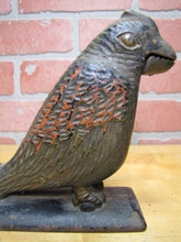 Load image into Gallery viewer, PARROT Antique Cast Iron Decorative Arts Figural Bird Nut Cracker Display Art
