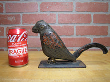 Load image into Gallery viewer, PARROT Antique Cast Iron Decorative Arts Figural Bird Nut Cracker Display Art
