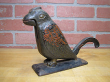 Load image into Gallery viewer, PARROT Antique Cast Iron Decorative Arts Figural Bird Nut Cracker Display Art

