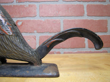 Load image into Gallery viewer, PARROT Antique Cast Iron Decorative Arts Figural Bird Nut Cracker Display Art
