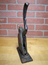 Load image into Gallery viewer, PARROT Antique Cast Iron Decorative Arts Figural Bird Nut Cracker Display Art
