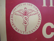 Load image into Gallery viewer, CITY OF NEW YORK DEPARTMENT OF SANITATION CLEAN UP DOG Vintage Retired Sign NYC
