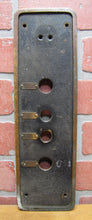 Load image into Gallery viewer, ELEVATOR Antique Bronze Panel LIGHT UP DOWN SAFETY Button Hole Building Hardware
