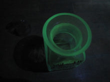 Load image into Gallery viewer, BATH SALT Manganese Blue Decorative Arts Bottle Jar Glows UV365 Uranium Glow
