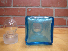 Load image into Gallery viewer, BATH SALT Manganese Blue Decorative Arts Bottle Jar Glows UV365 Uranium Glow
