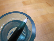 Load image into Gallery viewer, BATH SALT Manganese Blue Decorative Arts Bottle Jar Glows UV365 Uranium Glow
