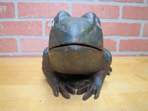 FROG Old Cast Iron Large Doorstop Decorative Yard Garden Art Statue HD 13+lbs
