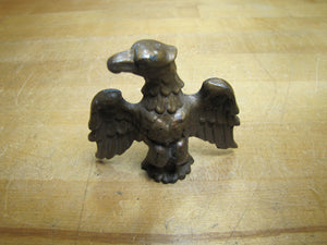SPREAD WINGED EAGLE Old Decorative Arts Brass Finial Figural Hardware Element