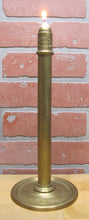 Load image into Gallery viewer, ARCHER &amp; WARNER MAKERS PHILADELPHIA Antique Brass Candlestick Candle Holder 19c
