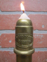 Load image into Gallery viewer, ARCHER &amp; WARNER MAKERS PHILADELPHIA Antique Brass Candlestick Candle Holder 19c
