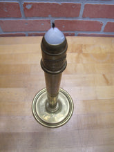 Load image into Gallery viewer, ARCHER &amp; WARNER MAKERS PHILADELPHIA Antique Brass Candlestick Candle Holder 19c

