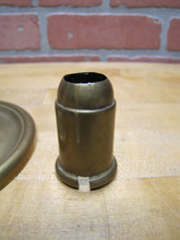 Load image into Gallery viewer, ARCHER &amp; WARNER MAKERS PHILADELPHIA Antique Brass Candlestick Candle Holder 19c
