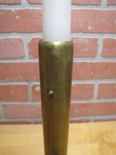 Load image into Gallery viewer, ARCHER &amp; WARNER MAKERS PHILADELPHIA Antique Brass Candlestick Candle Holder 19c

