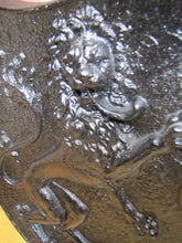 Load image into Gallery viewer, Griffin &amp; Lion Old Cast Iron Decorative Arts Plaques Signs Art High Relief

