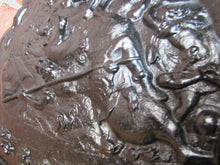Load image into Gallery viewer, Warriors Fighting Shield Beast Old Cast Iron Decorative Arts Plaque High Relief
