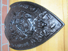 Load image into Gallery viewer, Warriors Fighting Shield Beast Old Cast Iron Decorative Arts Plaque High Relief
