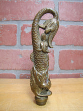 Load image into Gallery viewer, DAUPHIN KOI DEVIL FISH Antique Bronze Decorative Arts Finial Hardware Element
