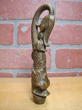 Load image into Gallery viewer, DAUPHIN KOI DEVIL FISH Antique Bronze Decorative Arts Finial Hardware Element
