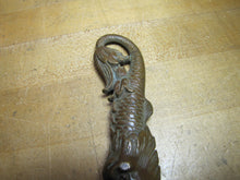 Load image into Gallery viewer, DAUPHIN KOI DEVIL FISH Antique Bronze Decorative Arts Finial Hardware Element
