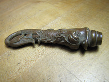 Load image into Gallery viewer, DAUPHIN KOI DEVIL FISH Antique Bronze Decorative Arts Finial Hardware Element
