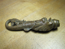 Load image into Gallery viewer, DAUPHIN KOI DEVIL FISH Antique Bronze Decorative Arts Finial Hardware Element
