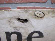 Load image into Gallery viewer, PALATINE LAKE Original Old Wooden Pointing Right Arrow Sign W. D. WALKER
