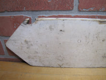 Load image into Gallery viewer, PALATINE LAKE Original Old Wooden Pointing Right Arrow Sign W. D. WALKER
