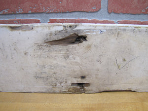 PALATINE LAKE Original Old Wooden Pointing Right Arrow Sign W. D. WALKER