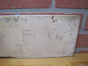 PALATINE LAKE Original Old Wooden Pointing Right Arrow Sign W. D. WALKER