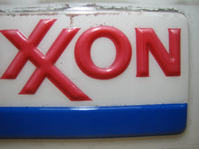Load image into Gallery viewer, EXXON Original Gas Station Sign Red White Blue Americana Embossed Blow Mold Ad
