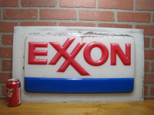 Load image into Gallery viewer, EXXON Original Gas Station Sign Red White Blue Americana Embossed Blow Mold Ad
