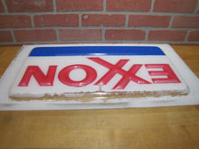 Load image into Gallery viewer, EXXON Original Gas Station Sign Red White Blue Americana Embossed Blow Mold Ad
