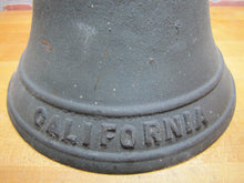Load image into Gallery viewer, CALIFORNIA Old Bell Bronze Brass Mission Church State Embossed Lettering Patina
