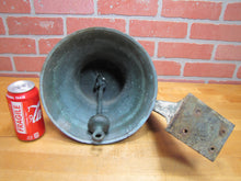 Load image into Gallery viewer, USN UNITED STATES NAVY Old Brass Nickel Bell w Bracket Nautical Ship Boat C-58
