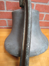 Load image into Gallery viewer, USN UNITED STATES NAVY Old Brass Nickel Bell w Bracket Nautical Ship Boat C-58
