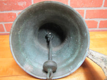 Load image into Gallery viewer, USN UNITED STATES NAVY Old Brass Nickel Bell w Bracket Nautical Ship Boat C-58
