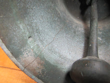 Load image into Gallery viewer, USN UNITED STATES NAVY Old Brass Nickel Bell w Bracket Nautical Ship Boat C-58
