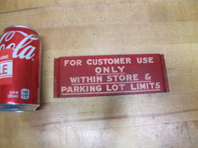 Load image into Gallery viewer, GRAND UNION NO TIPPING PLEASE Orig Old Grocery Store Advertising Shop Cart Sign
