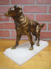 Load image into Gallery viewer, Hunting Pointer Dog Antique Decorative Arts Statue Cold Painted Marble Ornate
