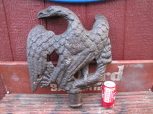 Load image into Gallery viewer, 19c SUPER ROYAL COLUMBIAN PRINTING PRESS ANTIQUE CAST IRON EAGLE COUNTERWEIGHT
