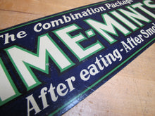 Load image into Gallery viewer, LIME-MINTS Original Old Candy Advertising Sign After eating - After Smoking
