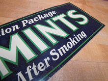 Load image into Gallery viewer, LIME-MINTS Original Old Candy Advertising Sign After eating - After Smoking
