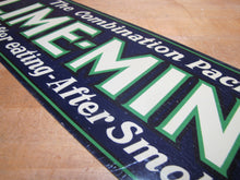 Load image into Gallery viewer, LIME-MINTS Original Old Candy Advertising Sign After eating - After Smoking
