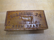 Load image into Gallery viewer, P.E. SHARPLESS COW TM Antique Penna Co Advertising Wooden Butter Pat Stamp Mold
