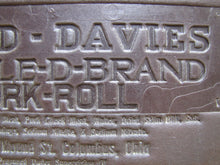 Load image into Gallery viewer, DAVID DAVIES DOUBLE D BRAND PORK ROLL Columbus Ohio Old Advertising Panel Sign
