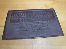 Load image into Gallery viewer, DAVID DAVIES DOUBLE D BRAND PORK ROLL Columbus Ohio Old Advertising Panel Sign
